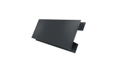 Планка H-образная Блок-Хаус новый Grand Line 0,45 ПЭ двухсторонний с пленкой RAL 7016 антрацитово-серый (2м)