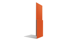 Планка приемная оконная Grand Line 0,45 PE с пленкой RAL 2004 оранжевый (2м)