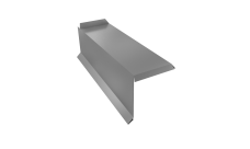 Планка торцевая сегментная 30мм Grand Line Левая 0,5 Satin с пленкой RAL 7004 сигнальный серый