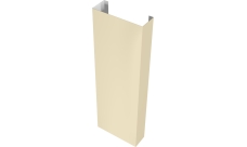 Полустолб для С20 0,5 Satin с пленкой RAL 1015 светлая слоновая кость (L1,8)