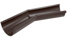 Угол желоба внутренний 135 гр 150 мм матовый RAL 8017