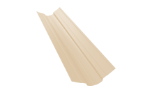 Планка ендовы верхней фигурной 70x70 0,45 PE с пленкой RAL 1015 светлая слоновая кость (2м)