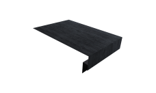 Планка околооконная сложная 250х50х18 (j-фаска) 0,45 Print Premium Grey Wood TwinColor (3м)