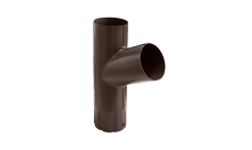 Тройник трубы GL PU Matt 90 мм RAL 8017 шоколад