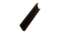 Декоративная накладка на столб универсальная 80х80 для забора жалюзи 0,45 Print-Double Premium Antique Wood (3м)