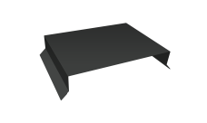 Парапетная крышка прямая 250мм Grand Line 0,45 PE-Double с пленкой RAL 7016 антрацитово-серый (2,5м)