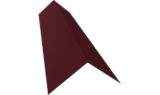 Планка конька плоского 145х145 Grand Line 0,5 Satin Matt TX RAL 3005 красное вино (2м)