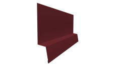 Планка начальная фальц 0,5 Satin с пленкой RAL 3005 красное вино (2м)