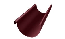 Желоб полукруглый Grand Line PE 125 мм 2 м RAL 3005 красное вино