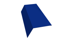 Планка карнизная 120х80 0,45 PE с пленкой RAL 5002 ультрамариново-синий (2м)