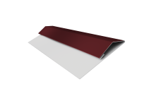 Планка стартово-финишная Экобрус Grand Line 0,5 PE lite с пленкой RAL 3005 красное вино (2м)