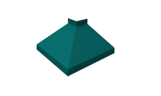 Угол отлива внешний 150 Grand Line 0,45 PE с пленкой RAL 5021 водная синь