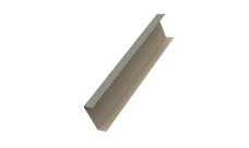 Декоративная накладка на столб универсальная 60х60 для забора жалюзи 0,45 Print Elite Milky Wood TwinColor (2м)