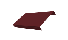 Ламель обратная 150 забора жалюзи Texas 0,45 PE-Double RAL 3005 красное вино