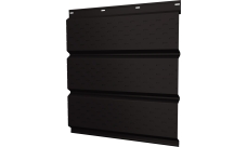 Софит металлический Классик v01 Grand Line полная перфорация 0,45 Drap-double TX с пленкой RR 32 темно-коричневый