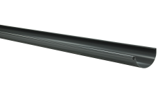 Желоб полукруглый Grand Line PE 125 мм 2 м RAL 7024 мокрый асфальт