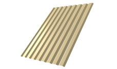 Профнастил С20A 0,7 PE RAL 1014 слоновая кость