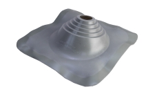 Проходной элемент угловой №110 (75-200мм) +240 силиконовый (металлический окрашенный фланец) серебро