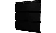 Софит металлический Классик v01 Grand Line без перфорации 0,45 PE с пленкой RAL 9005 черный