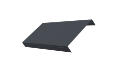 Ламель обратная 150 забора жалюзи Texas 0,45 PE-Double RAL 7024 мокрый асфальт