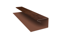 Планка П-образная завершающая сложная (КД) 0,45 Print Premium Cherry Wood Fresh TwinColor (2м)