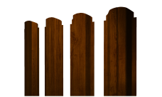 Штакетник П-образный A фигурный 0,45 Print Premium Golden Wood Intense FTC