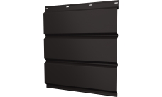 Софит металлический Классик v01 Grand Line без перфорации 0,5 Drap с пленкой RR 32 темно-коричневый