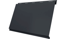 Вертикаль 0,2 classic Grand Line 0,45 Drap-double TX с пленкой RAL 7024 мокрый асфальт