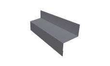 Отлив межэтажный 45 0,45 Drap TX RAL 7004 сигнальный серый (2м)