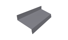 Отлив простой 70 0,45 Drap RAL 7004 сигнальный серый (3м)