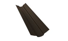 Планка ендовы верхней фигурной 70х70 Grand Line 0,5 PurPro с пленкой RR 32 темно-коричневый (3м)