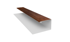 Планка П-образная Блок-Хаус new Grand Line 0,45 Print Premium Cherry Wood Fresh TwinColor (3м)