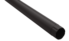 Труба круглая Grand Line PU матовый 90 мм 3 м RR 32 темно-коричневый