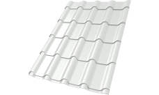 Профиль волновой "Камея" ("Kamea") 0,45 Drap ТХ RAL 9003 сигнальный белый