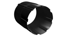 Соединитель трубы Grand Line PU 90 мм RAL 9005 черный