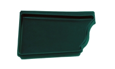 Заглушка левая Vortex 127мм RAL 6005