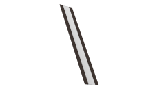 Крепежная планка для забора жалюзи Milan, Milan Slim, Tokyo Grand Line 0,5 Drap TX RR 32 темно-коричневый (2м)