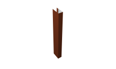 Стойка Texas 0,5 Satin RAL 3009 оксидно-красный (для калиток и ворот) (1,8м)