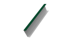 Декоративная накладка на столб универсальная 80х80 для забора жалюзи Grand Line 0,5 Satin Matt TX RAL 6005 зеленый мох (1,8м)