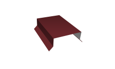 Парапетная крышка прямая 100мм 0,45 Drap TR RAL 3005 красное вино (2,5м)