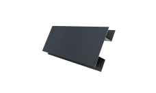 Планка H-образная Экобрус 0,5 PurPro с пленкой RAL 7024 мокрый асфальт (2м)