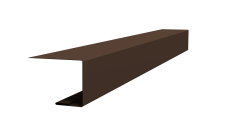 Планка завершающая для Кликфальц Pro 0,5 Velur X RAL 8017 шоколад (2м)