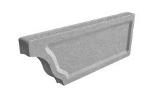 Заглушка желоба правая Vortex Project 210мм Zn