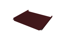 Кликфальц Pro Gofr Grand Line 0,45 Drap TX с пленкой на замках RAL 3005 красное вино