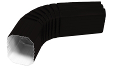 Колено прямоугольное Vortex Matt RAL 9005