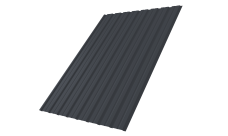 Профнастил С10B Grand Line 0,5 Satin Matt TX RAL 7024 мокрый асфальт