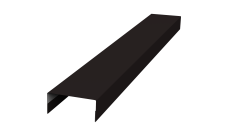 Крышка 30х20 для забора жалюзи Texas Grand Line 0,5 PurLite Matt RAL 9005 черный (2,5м)