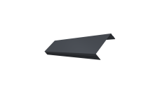 Ламель обратная 100 забора жалюзи Texas Grand Line 0,45 Drap-double TX RAL 7024 мокрый асфальт