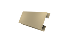 Планка H-образная стыковочная сложная 0,45 PE с пленкой RAL 1014 слоновая кость (2м)