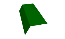 Планка карнизная 120х80 Grand Line 0,45 PE с пленкой RAL 6002 лиственно-зеленый (2м)